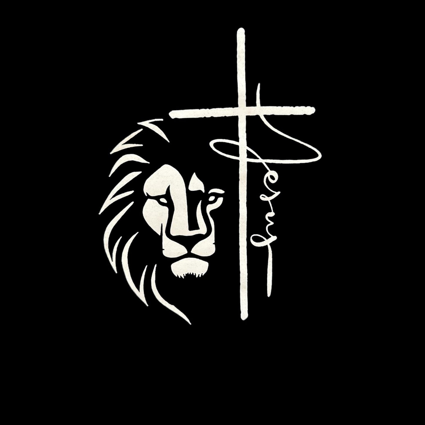 LITTLE DISCIPLES COLLECTION: LION & CROSS KIDS T-SHIRT, BLACK