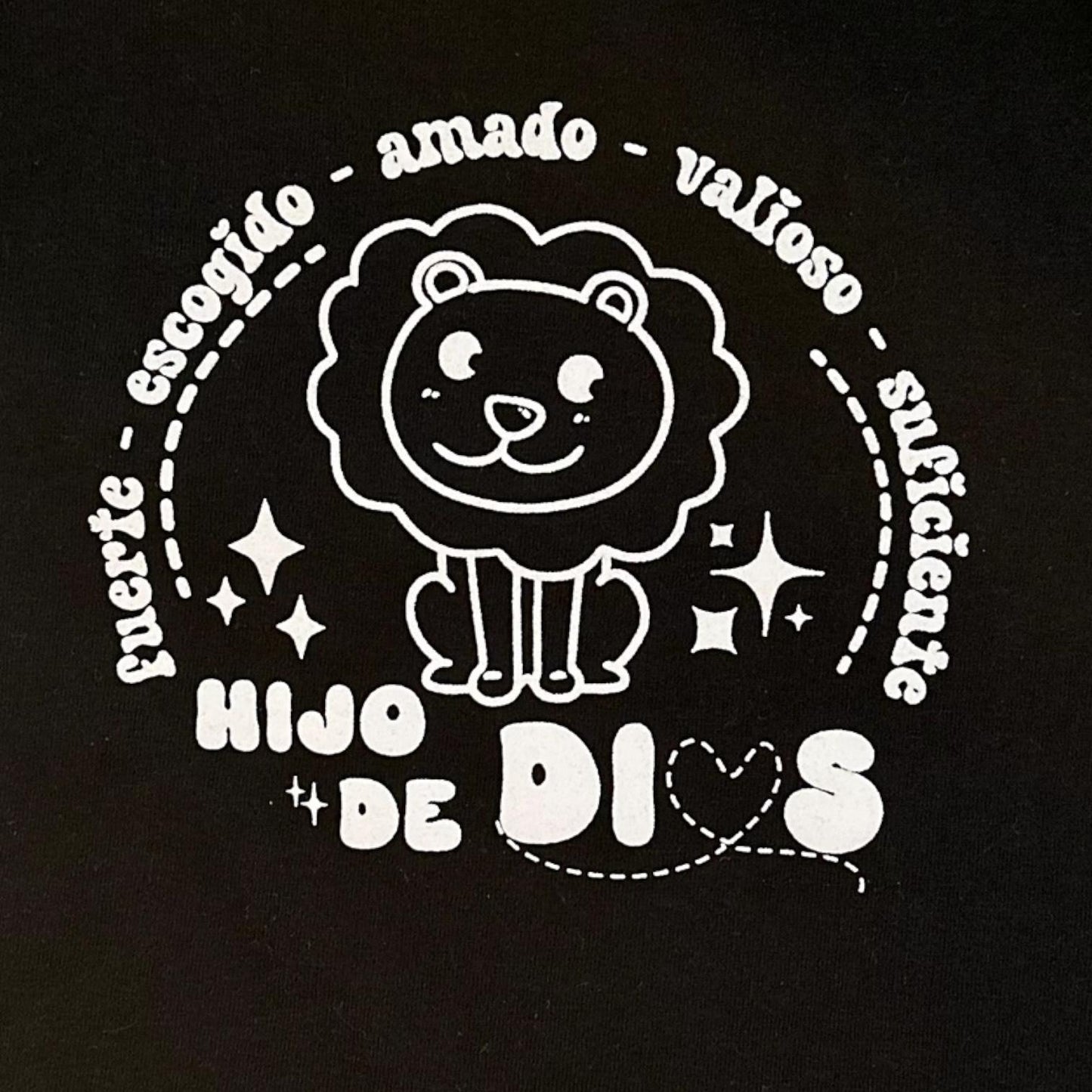 LITTLE DISCIPLES COLLECTION: "HIJO DE DIOS" LITTLE KIDS T-SHIRT, BLACK