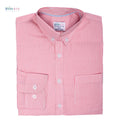Boys' Long Sleeve Button Down Pink Pinstriped Shirt