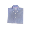 Boys Short Sleeve Button Down Dark Blue Chambray
