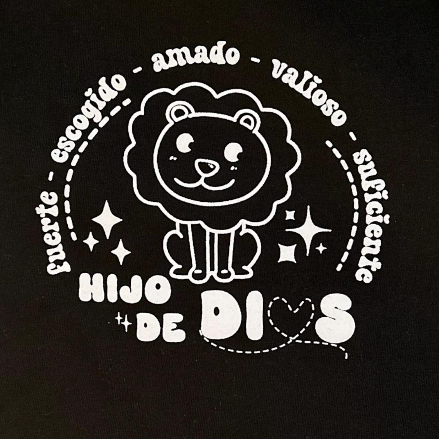 LITTLE DISCIPLES COLLECTION: "HIJO DE DIOS" LITTLE KIDS T-SHIRT, BLACK