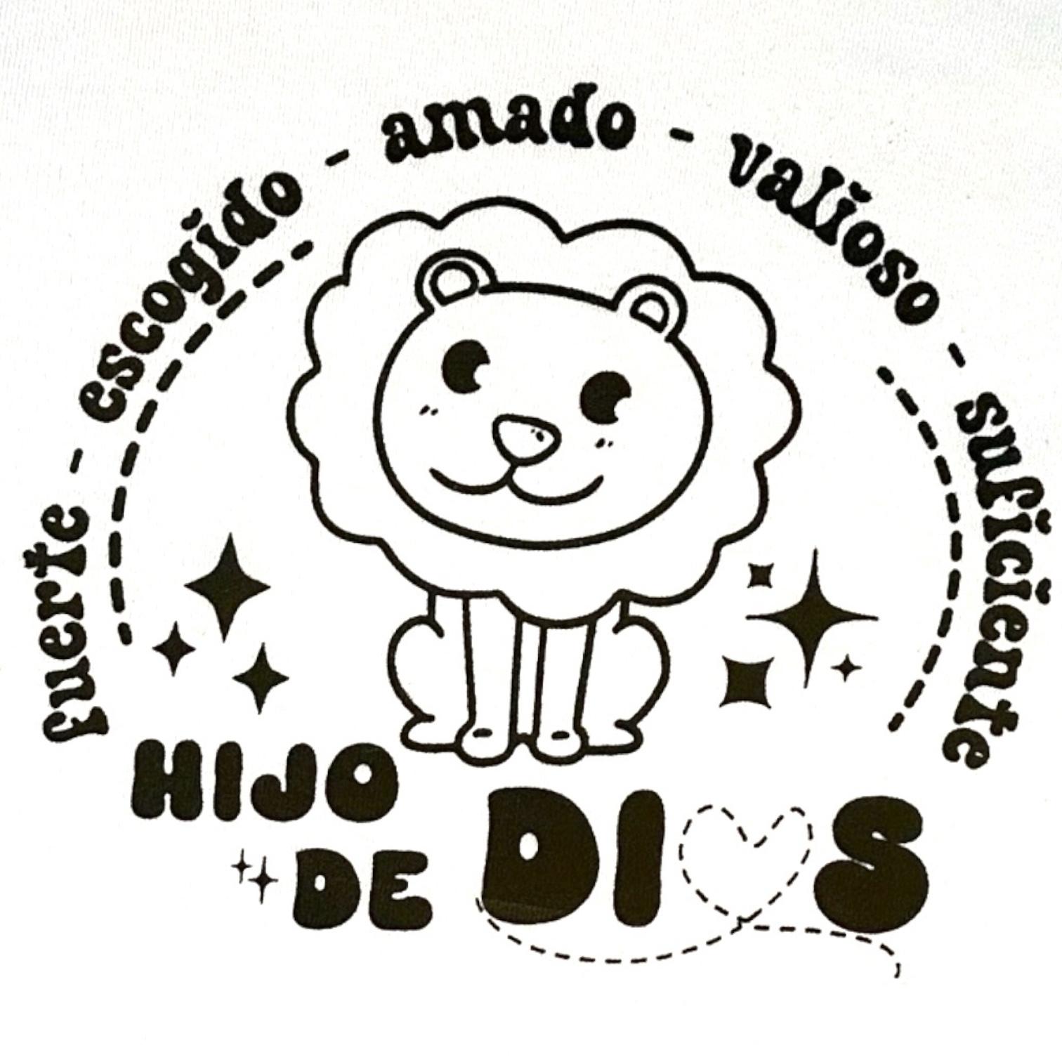LITTLE DISCIPLES COLLECTION: "HIJO DE DIOS" LITTLE KIDS T-SHIRT, WHITE